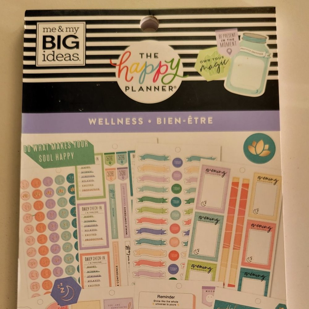 Happy Planner Wellness Sticker Book
